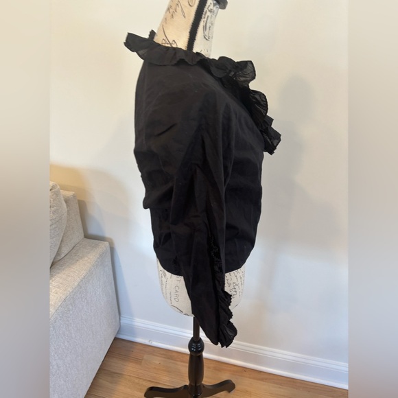 Rebecca Taylor black ruffle wrap top size XS - Picture 6 of 9